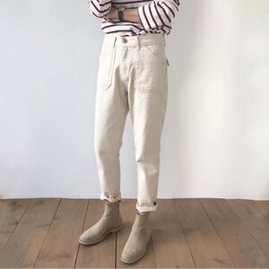 Common Project Woman Suede Tan Chelsea Boots Size 7